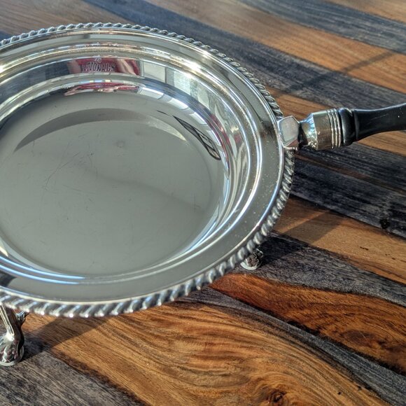 English Vintage Silver Plated Chafing Dish - 2 piece - Picture 2 of 10